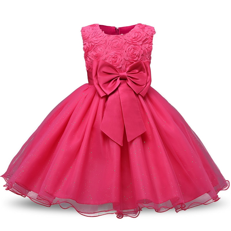 Lace Flower Girl Dresses Bow Detail